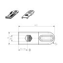 MACO Verbindungsplättchen 39554 47 x 16mm SchrankP375/5