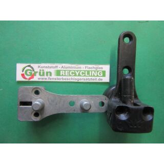 SCHÜCO Ecklager 70 x 26 mm Zapfenlänge 10 mm hell verzinkt SchrankP294/2