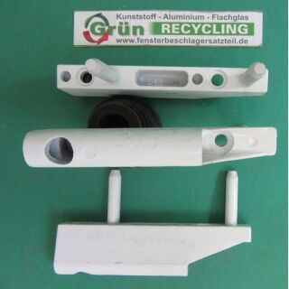 GU * Eckband G14303, 14303, 81 x 12 mm, Falz 9 mm, 2 Haltezapfen 23 x 5 mm, weiß, FachVR4/046