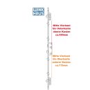 Winkhaus Mehrfachverriegelung mit 2 Hakenriegel 65 mm Dorn Entfernung 92 mm 20 mm Stulp weiss