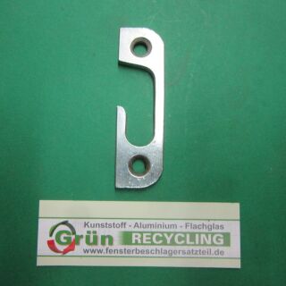 Schließblech halbrund 20 x 70 mm, Materialdicke 5 mm für Kantengetriebe SchrankP301/4