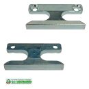 AUBI Schließblech 84253, 45 x 23mm Nachbau in hell...