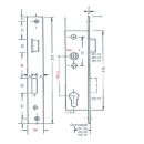 WSS Rohrrahmenschloss Giesche W2 30/119,5/8 Flachstulp...
