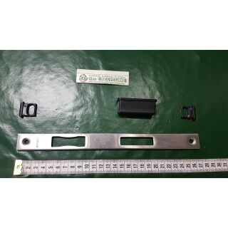 SCHÜCO Haustürschließblech U-Schließblech 270 x 24 x 5mm Edelstahl FachX2646