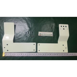 GFS Gekröpfte Montageplatte für EH-Türwächter® an Stangengriffen 30mm links
