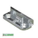 AUBI Schließblech ST215, 40 x 16mm Naubau in hell verzinkt FachVR5/535