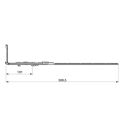 MACO MM Eckumlenkung f. Rundbogenfenster waargerecht 1 I.S Pilzzapfen 1 Kippzapfen FFB 435-1300mm Raum9W2LS/17