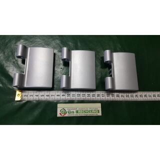 ROTO Faltschiebetür Flügelband Set= 3 Bänder Patio 6080, Gr.40, 314194 Rechts/ Links verwendbar, Aluminium silber beschichtet FachVR2/045