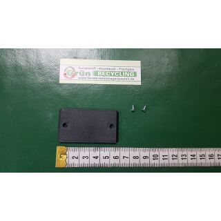 GU Falleneinlaufplatte 9-48745-01 schwarz, 61 x 33mm SchrankP314/4