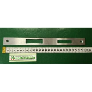 WSS Haustürschließblech Flachschließblech Serie 200 geschlossen 270x24x3mm V2A matt gebürstet rechts links verwendbar FachX2792