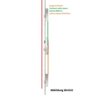 FUHR Multisafe Mehrfachverrieglung 65/72/20/8mm 2 Schwenkriegel Gesamtlänge 2170mm Braun Container1