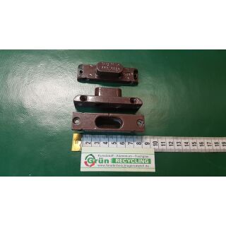 KFV Schließblech, 2392.01/20 , 880.0030 , 81 x 20mm Braun SchrankP387/7