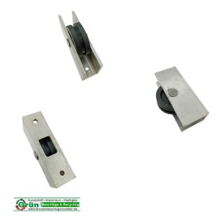 Laufrollen Laufwerk Gehäuse 80 x 32 x 22mm, Rolle Ø 40mm Breite 15mm NACHBAU FachVR5/351