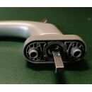 WICONA Fenstergriff abschließbar, 7mm Vierkant, 10mm Nocken, 45mm Lochabstand, silber FachP4713
