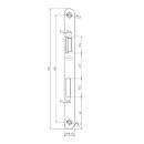 BEVER Zimmertüschloss BB 55/72/8 Flachstulp 20x235...