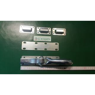 STRENGER Tortreibriegel Excelsior 13mm hell verzinkt mit Unterplatte + Schlaufen FachX1782