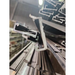 ROTO Hautau PSK Patio 150Z  Atrium HSK Laufschiene dunkelbnraun Aufbauhöhe 38 mm x 14,5 unten x 10 oben  Lieferlänge 1995 mm