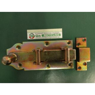 Rollenriegel gerade mit Schlaufen und rundem Griff Länge 160mm verzinkt FachVR1/1002