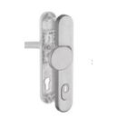 GREENTEQ HT -Halbgarnitur Knopf außen mit Zylinderschutz DG48.S216.ZA.AL.SSK.AU. PZ 92 Farbe F9 edelstahllook ohne Schrauben und Vierkant Palette + FachVR2/029