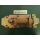 Rollenriegel gerade mit Schlaufe gelb verzinkt mit rundem Griff 180 x 80mm Schlaufe 85 x 25 FachVR1/1007