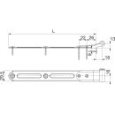 MACO RUSTICO Ladenlangband MV flächenbündig L=230 mm, schwarz RaumX081