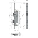 FORSTER Panik Einsteckschloss Fallenriegelschloss, PZ , Dorn 35mm 92/29,5/9 Din Links, Panikfunktion B VKW2/124