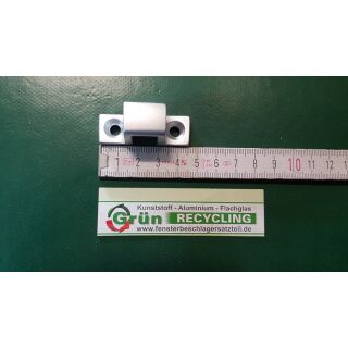 DENI Schließkloben zu Oberlichtschnäpper , E 8 Silber eloxiert, Schließhöhe 22mm, Aufschlaghöhe + 15mm FachX2049