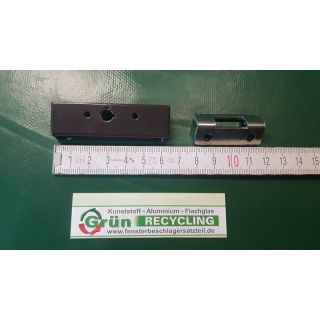 ROTO Drehsicherung Drehsperre zum Aufschrauben, 63 x 20 mm, abschließ-, absperrbar Braun FachX2106