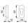 HOPPE Paar PZ Schlüsselrosette OVAL weiss Ral9016 30PS 2666092 R9W2/R2