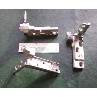 MACO Ecklager TV für PVC mit 3mm Unterlage Links Silber FachVR1/1169