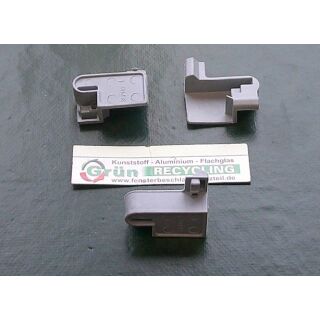 MACO Dichtstück TV-Beschlag für Ecklager links PVC Silbergrau RAL 7001 Topline vertikal einfräsbar 357142 FachVR1/1178