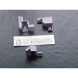 MACO Dichtstück TV-Beschlag für Scherenlager rechts PVC Silbergrau RAL 7001 Veka Topline vertikal einfräsbar 357143 FachVR1/1179