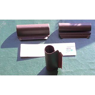 MACO Abdeckkappe f. Bandwinkel AS/PVC Flügelteil Braun L=52mm F5 42192 RaumX230