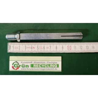 Rollenwechselstift Vierkant mit Gewinde 10x120mm