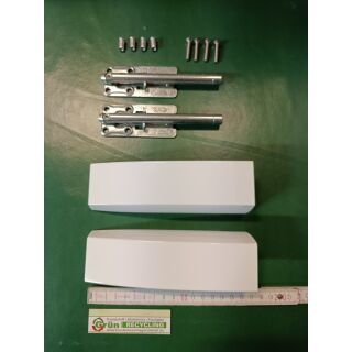 HAUTAU ROTO PSK Abdeckkappen Set Verstärkungsteil + Abdeckkappen Weiß 45x35x170mm FachX2210
