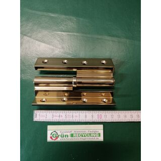 Haustürband Aufsatzband KD13,120 MB, 15 Ø, 3mm Lappenstärke messing poliert  DIN links