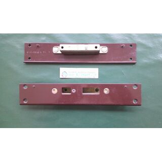 KFV Haustürschließblech 584G links 240,5 x 45mm braun FachVR1/1289