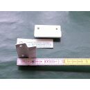 Balkontürgriff Ziehgriff Aluminium in weiß 64 x 40mm Lochabstand 40mm