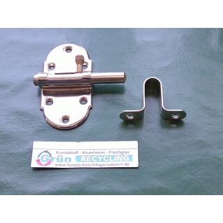 GAH ALBERTS Grendelriegel 47mm Eisen vernickelt mit Schlaufe und Feder FachVR2/018