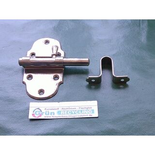 GAH ALBERTS Grendelriegel 55mm Eisen vernickelt mit Schlaufe und Feder FachVR2/019