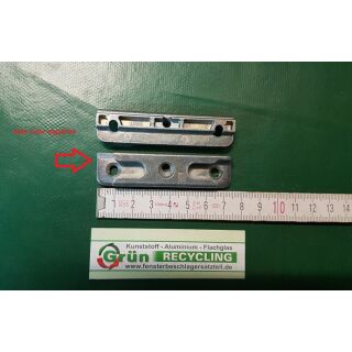 SIEGENIA AUBI Schließblech SL-RS WK2 BSO, Rechts (linke Seite abgefräst) A0807 0807, 74 x 18mm FachX2341