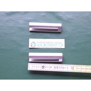 AUBI Eckband Abdeckkappe EK300 rechts silber Länge 78mm RaumX308
