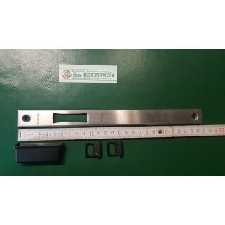 SCHÜCO Schließplatte Haustürschließblech 24 x 5 x 268mm Edelstahl FachX2357