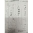 SCHÜCO ASSA ABLOY Elektro Panikschloss Sicherheitsschloss 809 Stulp 24x300x3mm 35mm Dorn geteilte Nuss, 92mm Entfernung RaumX416