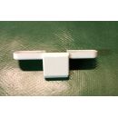 ROTO NT Abdeckkappe für Mittelschliesser K (Flügeteil), Weiß, Rechts Links verwendbar, 628200480000, 54x13x17mm, Raum1R1/86