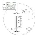 SCHÜCO RF-Schloss Riegelfallenschloss 1flg. Dorn 35/92/28/9 FachX2473