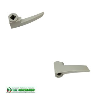 Fenster Verschlusshebel Silber eloxiert Din Rechts Nachbau FachVR5/383