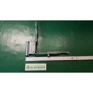 WINKHAUS Eckumlenkung mit Eckband mit 1 Pilzzapfen FL W E1 18-9-12, Schenkel 112 x 112mm, F9 Edelstahlfarbig/ Silber Rechts FachB685