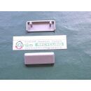 Wasserkappen Wasserschlitzkappen Dunkelgrau 45,5 x 15mm...