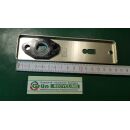 HOPPE Kurschild Paar 202KP, BB, Buntbart ,  F2 Neusilber, Entfernung 72mm, 165 x 42mm